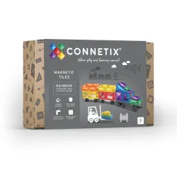 Mágneses építőkészlet Rainbow Transport 50 db