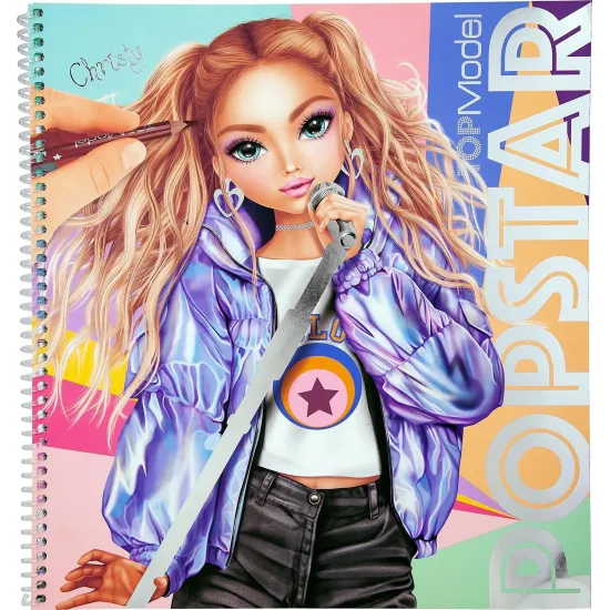 Popstar divattervező kreatív füzet TOPModel Depesche