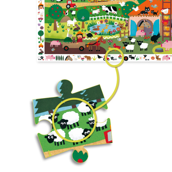 Felfedező kirakó Farm 35 darabos