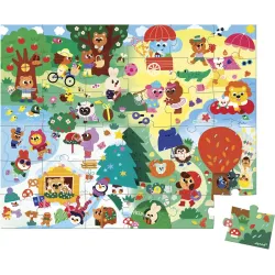 Puzzle bőröndben Négy évszak 36 db