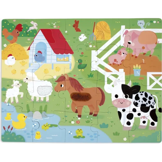 Tapintásos puzzle Farm Janod Tapintásos puzzle Farm J02491