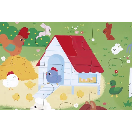 Tapintásos puzzle Farm Janod Tapintásos puzzle Farm J02491