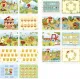 Janod Interaktív tevékenységekkel teli könyv Busy Book Farm J03333