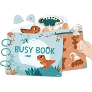 Interaktív tevékenységekkel teli könyv Busy Book Dino