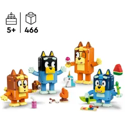LEGO Bluey 11217 Bluey és kockákból épített családja