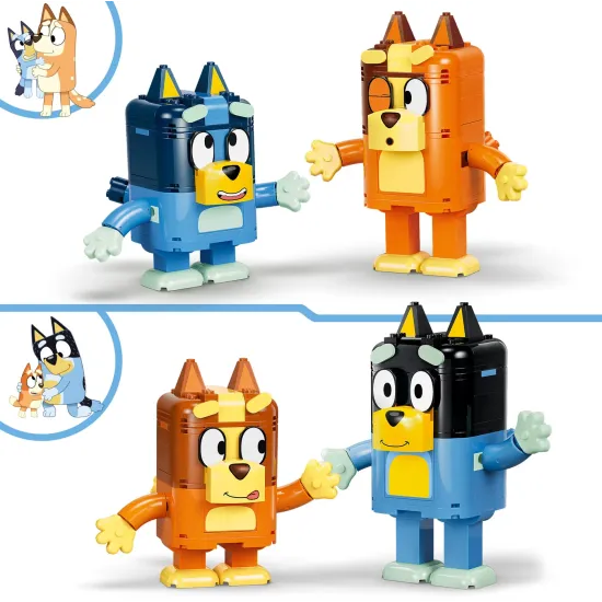 LEGO Bluey 11217 Bluey és kockákból épített családja