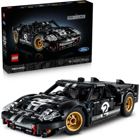 LEGO Technic 42223 1966-os Ford GT40 MKII versenyautó LEGO Technic 42223 1966-os Ford GT40 MKII versenyautó