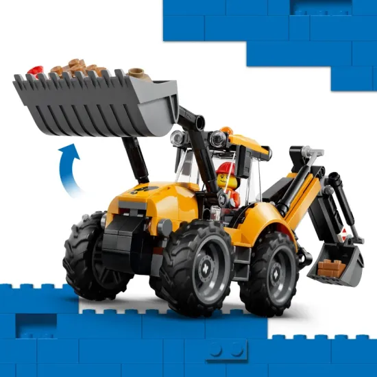 LEGO CITY 60480 Sárga rakodógép kotróval