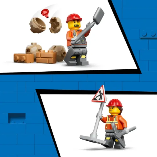 LEGO CITY 60480 Sárga rakodógép kotróval