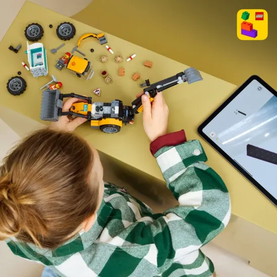 LEGO CITY 60480 Sárga rakodógép kotróval