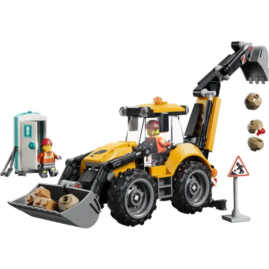 LEGO CITY 60480 Sárga rakodógép kotróval