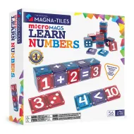 Mágneses építőkészlet microMAGS Learn Numbers 56 darab