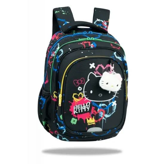 Iskolatáska Fast 40 cm Hello Kitty Neon Black