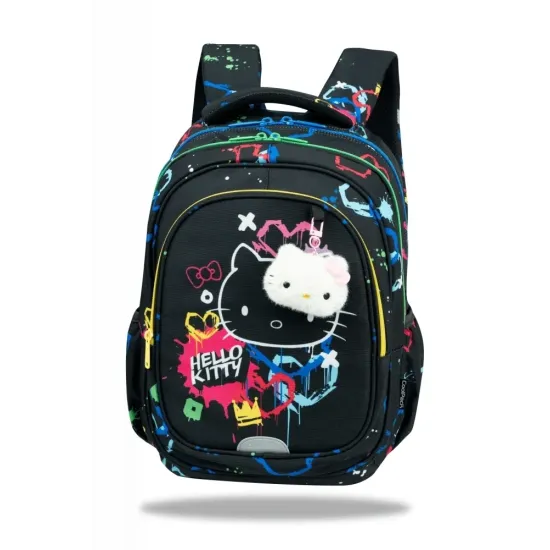 Iskolatáska Fast 40 cm Hello Kitty Neon Black