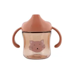 Macskás itatópohár szívókával és fülekkel
