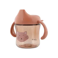Macskás itatópohár szívókával és fülekkel