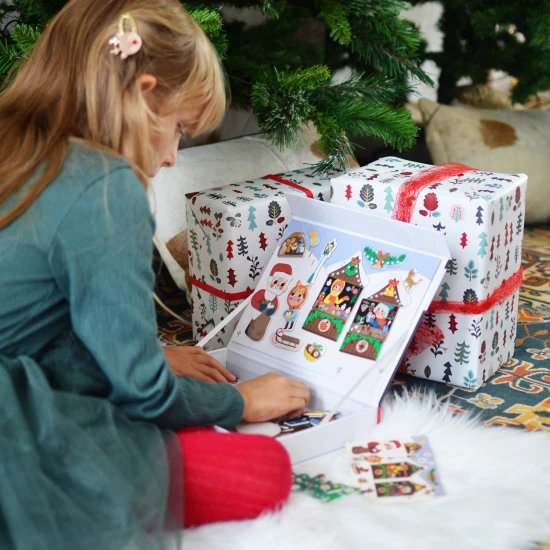 Mágneses könyv karácsonyi témájú gyerekeknek