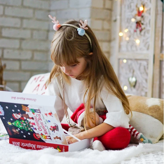 Mágneses könyv karácsonyi témájú gyerekeknek