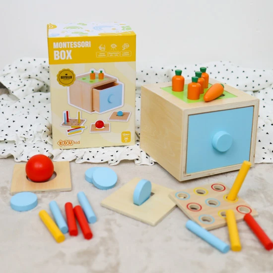 A Montessori box 4 az 1-ben a legjobb multifunkcionális játék a gyermekek fejlődéséhez