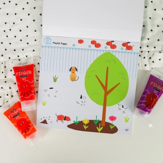 Ujjfestékes színező oldalak gyerekeknek World of Tookyland