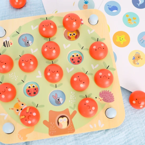 Pasztell Almák fa memóriajáték