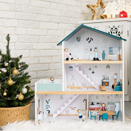 Mesebeli ház Tooky Toy babáknak