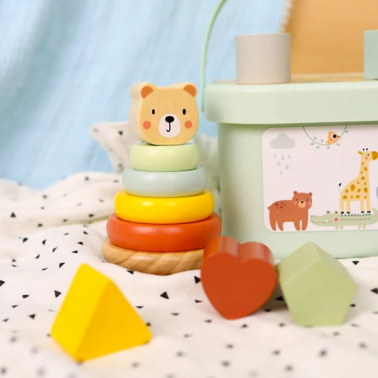 Fából készült játékkészlet gyerekeknek 3 az 1-ben