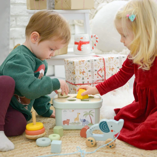 Fából készült játékkészlet gyerekeknek 3 az 1-ben