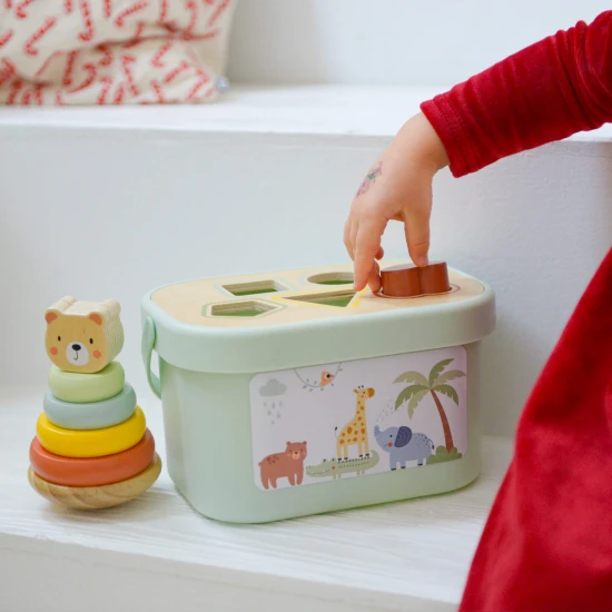 Fából készült játékkészlet gyerekeknek 3 az 1-ben