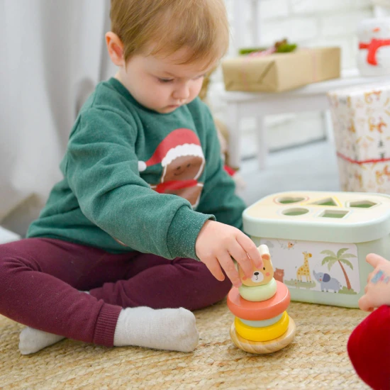 Fából készült játékkészlet gyerekeknek 3 az 1-ben