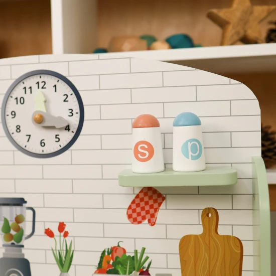 Gyerek fa konyha Pasztell 