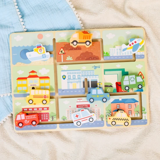 Fa labirintus, labirintus járművek