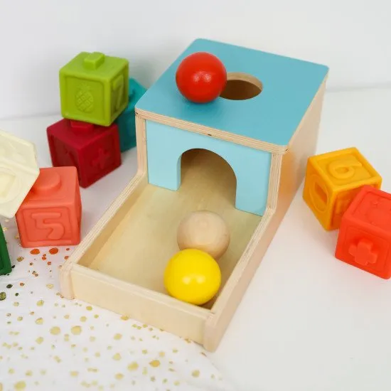 7-12 hónapos Oktatódoboz Mini Montessori játékok babáknak Tooky Toy