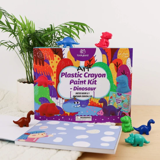 Kreatív viaszpapír készlet a kicsiknek, Dinosaurus Tookyland.