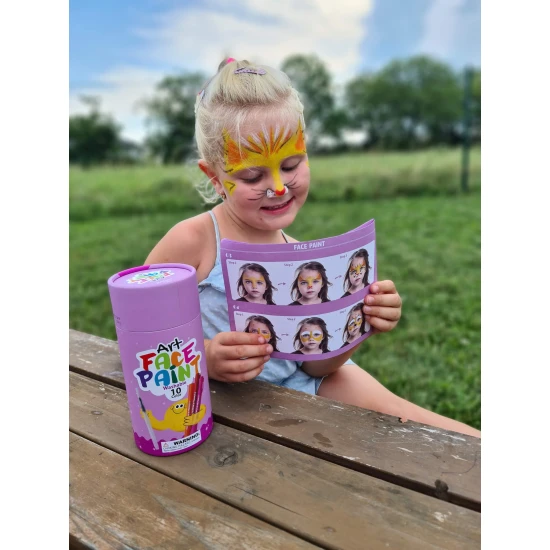 Vidám arcfestékek 10 db Tooky Toy