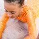 Gyermek lányok hosszú ujjú UPF 50+ fürdőruha szív | Swim Essentials