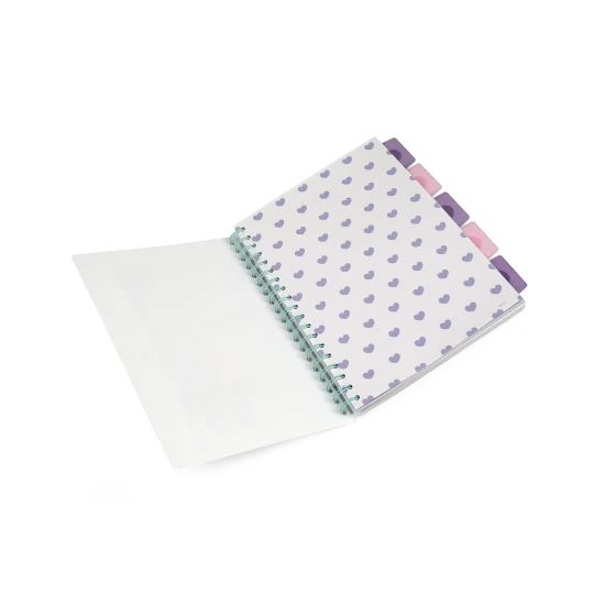 Jegyzettömb B5 Stitch Pasztell színes könyvjelzőkkel és Stitch Disney karakter vidám motívumával