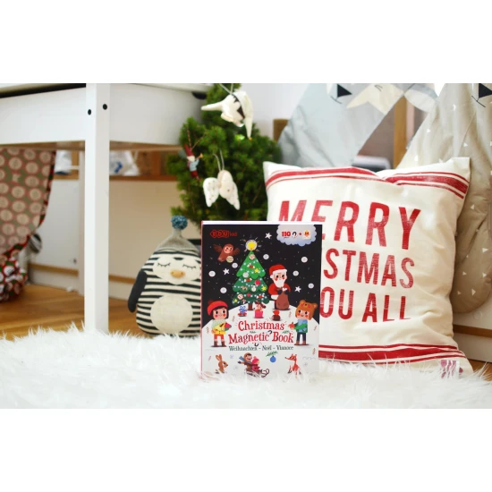 Mágneses könyv karácsonyi témájú gyerekeknek