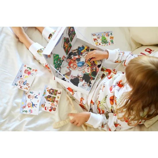 Mágneses könyv karácsonyi témájú gyerekeknek