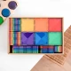 Mágneses építőkészlet Rainbow Creative Pack 102 darabos golyópálya