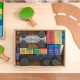 Colortiles Mágneses építőkészlet Rainbow Transport 50 db CT-R-00050-TR