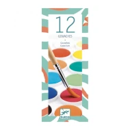 12 színű akvarellfestékek