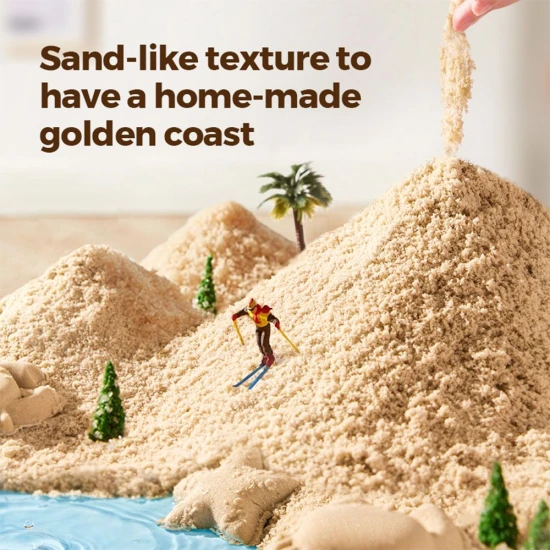 Kinetikus homokozó készlet gyerekeknek – formák, szerszámok és építőautók