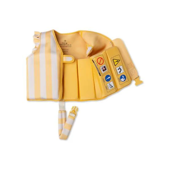 Swim Essentials sárga virágos mentőmellény 3-6 éves gyermekeknek