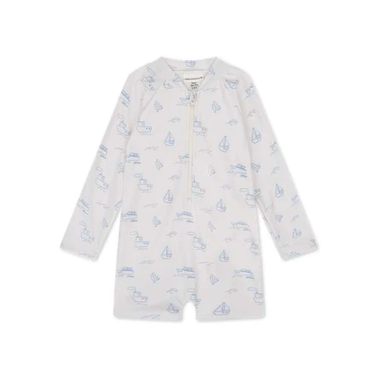 Little Seagull Fehér UPF 50+ fürdőruha Swim Essentials 