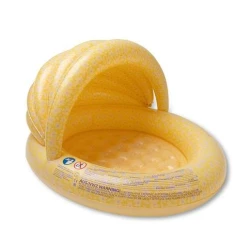 Felfújható medence ponyvával Florish Yellow 100 cm