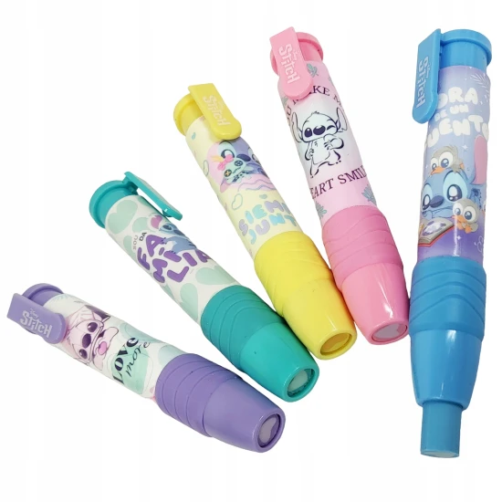 Kihúzható radír Stitch tollban - praktikus és aranyos