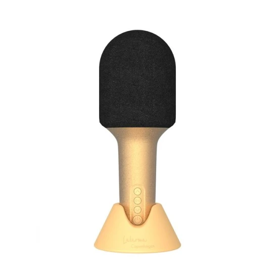 Arany mikrofon Csillámos Liget Arany - Bluetooth mikrofon csillámmal, hangeffektekkel és szórakozással gyerekeknek.