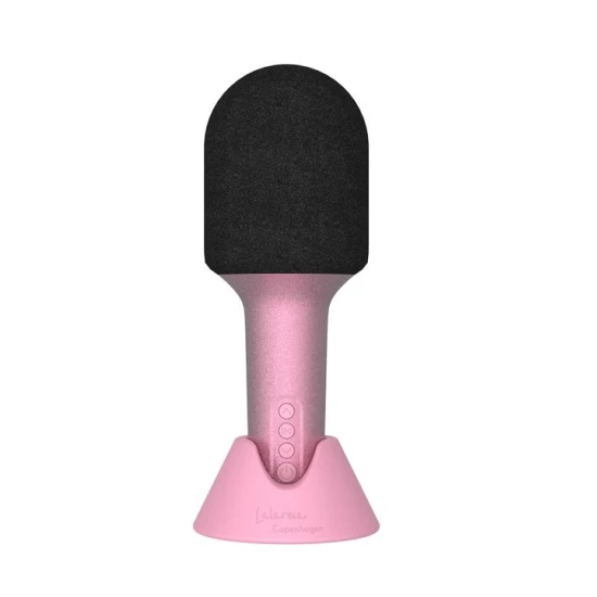 Rózsaszín mikrofon Csillámos Liget Rózsa - Bluetooth mikrofon csillámmal, hangeffektekkel és szórakozással gyerekeknek.