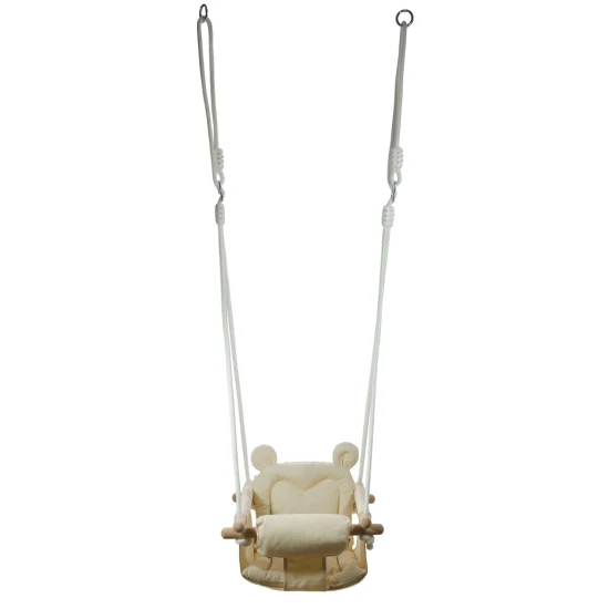 Plüssmackó hinta bézs